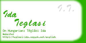 ida teglasi business card